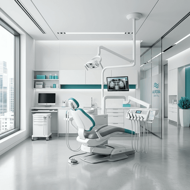 Modern dental clinic interior at Shubham Dental Clinic, Rajkot